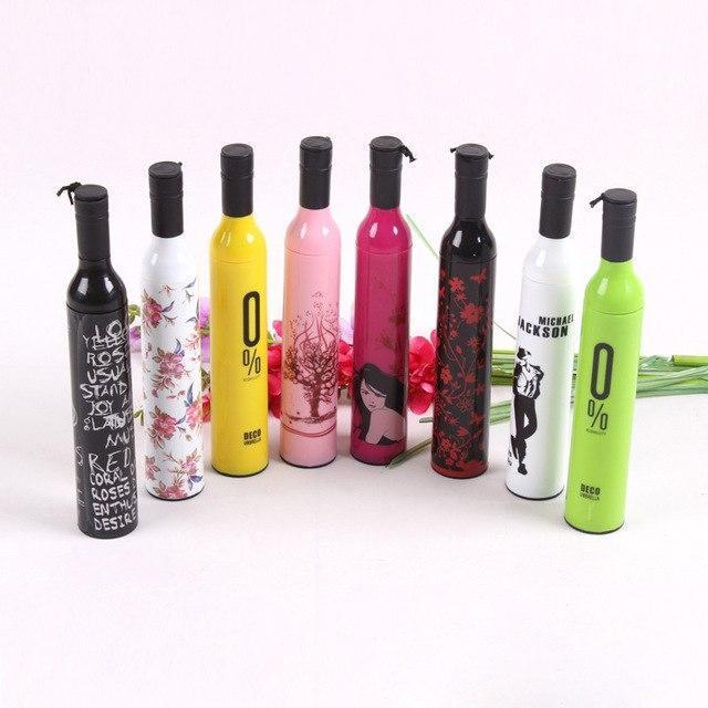 Pocket Folding Wine Bottle Umbrella Pocket Folding Wine Bottle Umbrella
